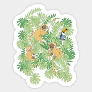 Monkey Safari Sticker